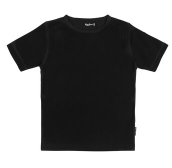 Effen zwart T-Shirt Jongen KinderBasics  
